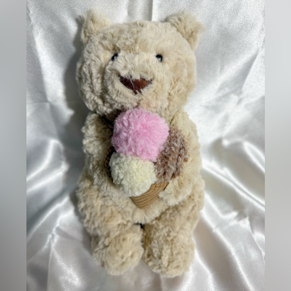 BNWT FAO Schwarz NYC Exclusive Jellycat Oatus Ice Cream Bear ⚡️ - Picture 7 of 16
